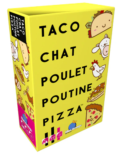 Boîte du jeu Taco Chat Poulet Poutine Pizza